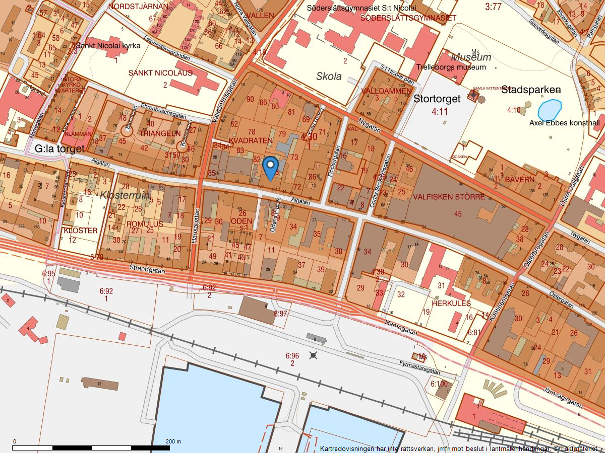 Fastighetskarta Algatan 46A