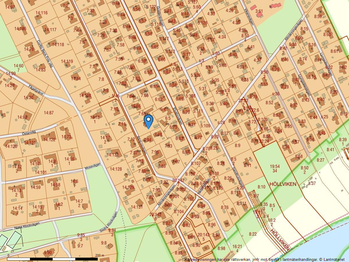 Fastighetskarta Rådjursvägen 68B