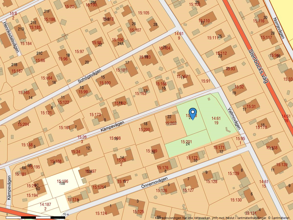 Fastighetskarta Kämpevägen 26